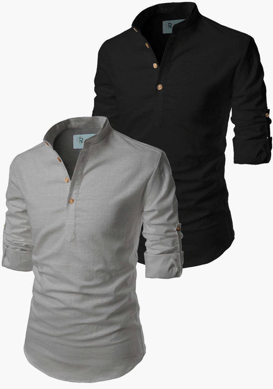 TrendiVastra Men Solid Pathani Kurta