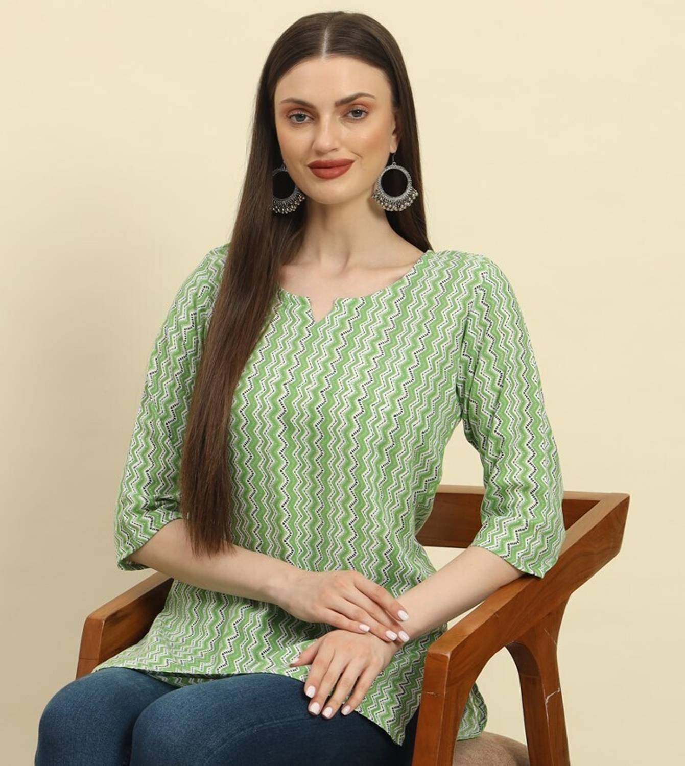 Mialo fashion Women Printed Viscose Rayon Straight Kurta (Light G