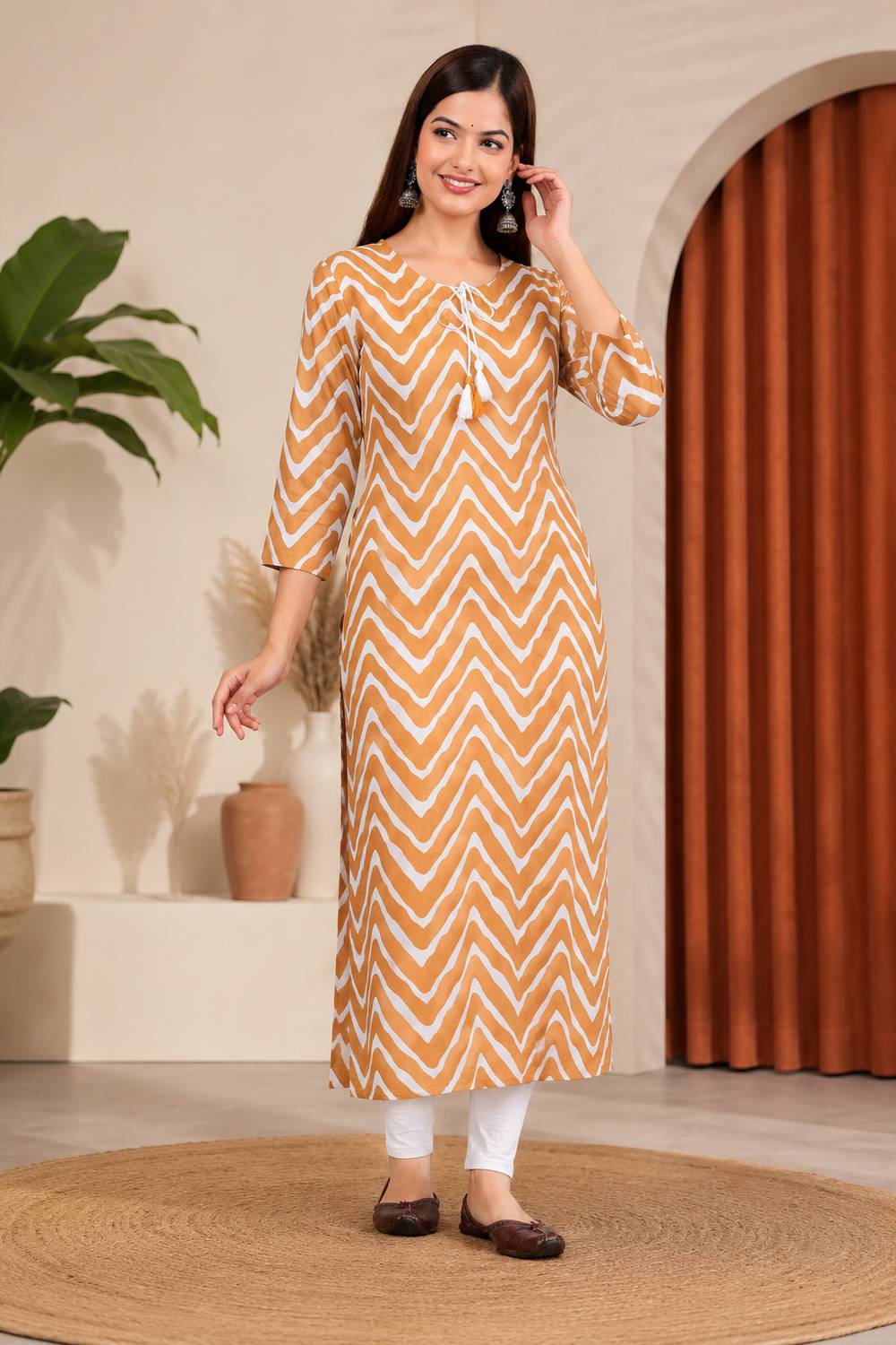 Bachuu Women Printed Straight Kurta