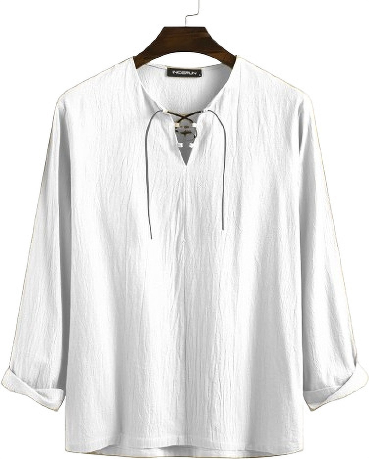 Image of GAINELL Men Solid Straight Kurta