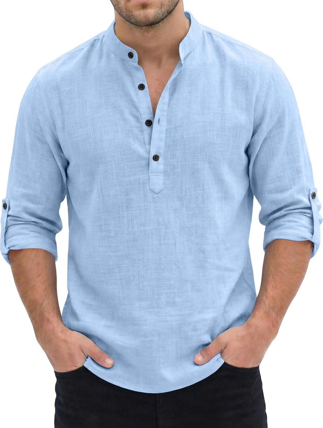 Image of bellstone Men Solid Straight Kurta