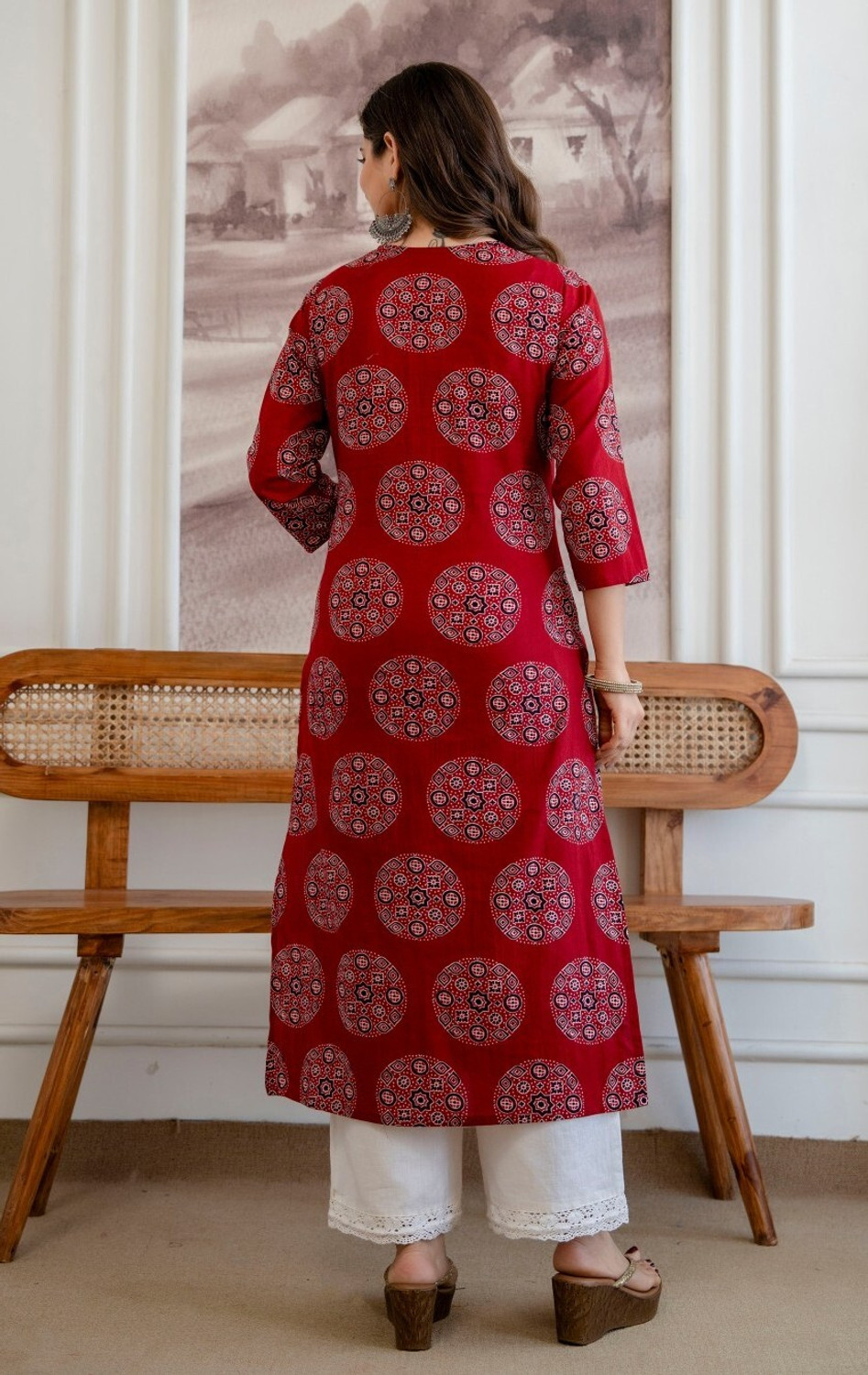 Image of Angira Jaipur Women Printed A-line Kurta