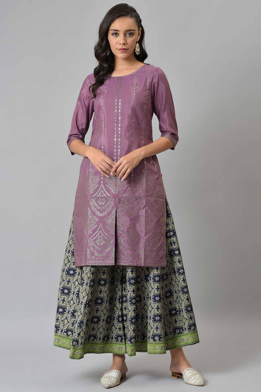 Image of W Women Printed Straight Kurta
