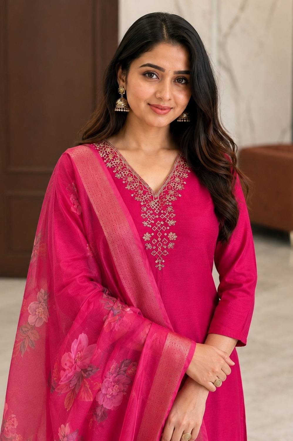 Pranitha Women Embroidered Straight Kurta - Image 4