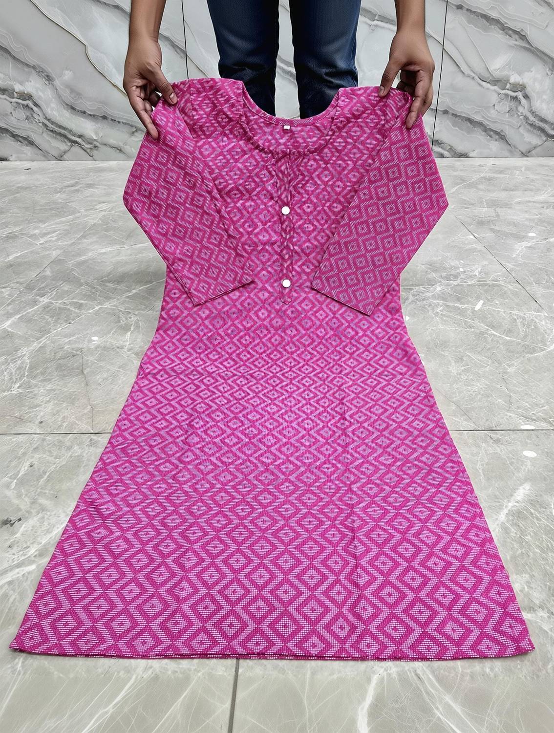 AOSLY Women Applique A-line Kurta