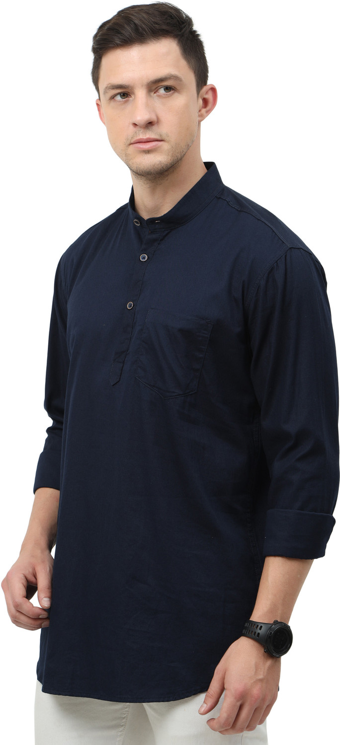 Image of Miraan Men Solid Straight Kurta