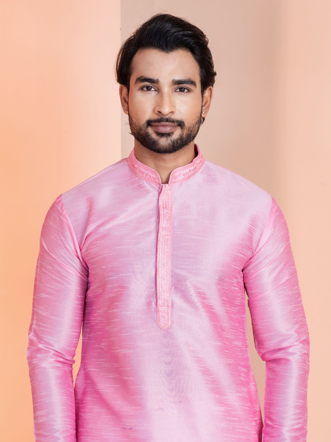 Image of DEVOILER Men Solid Straight Kurta