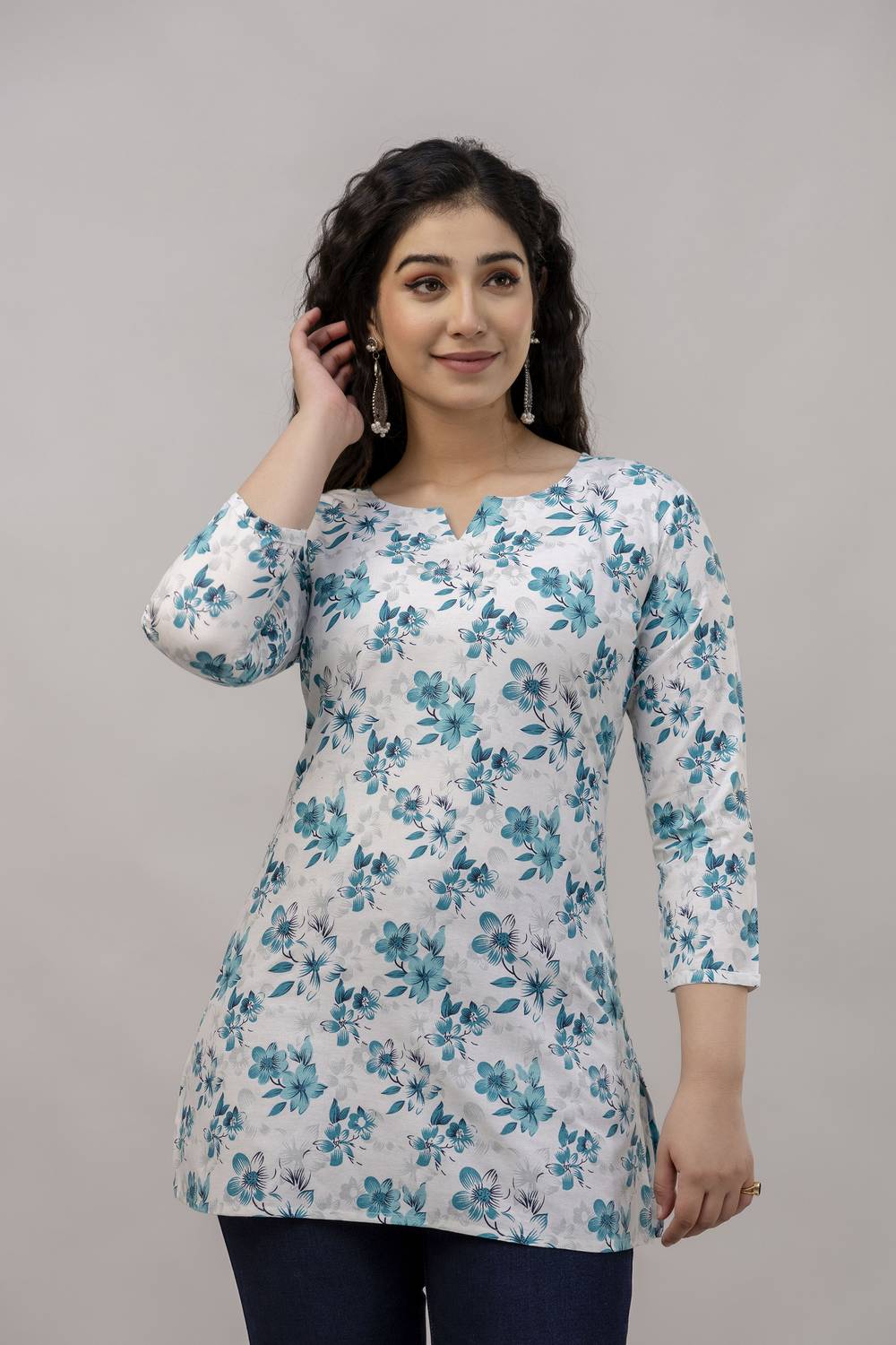 Chafi Collection Women Printed A-line Kurta