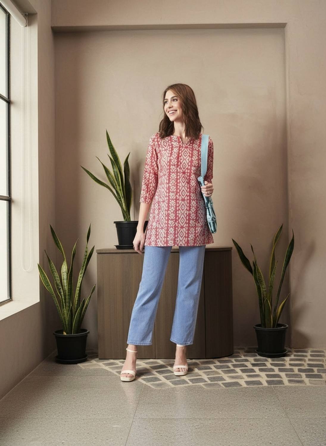 ak fashion mall Women Printed Straight Kurta