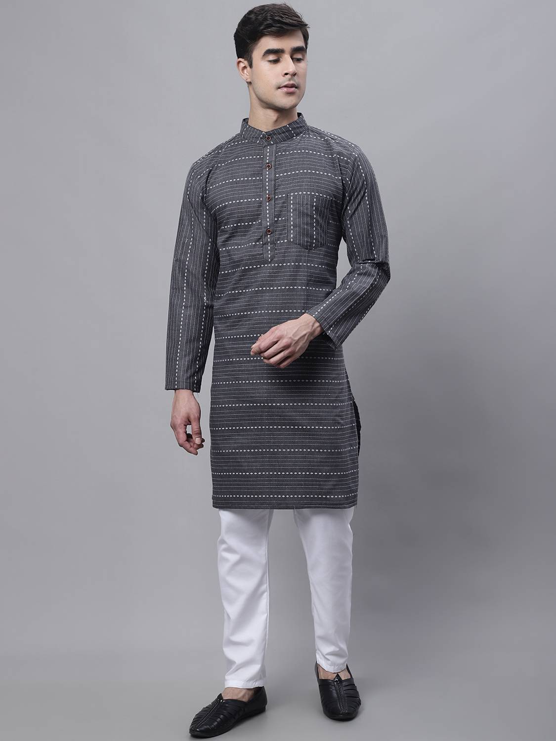 Aarsha Men Printed Straight Kurta