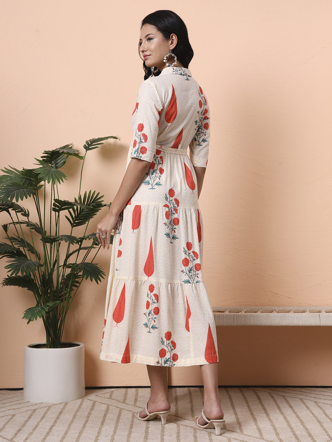 Image of NYPA Women Floral Print Frontslit Kurta