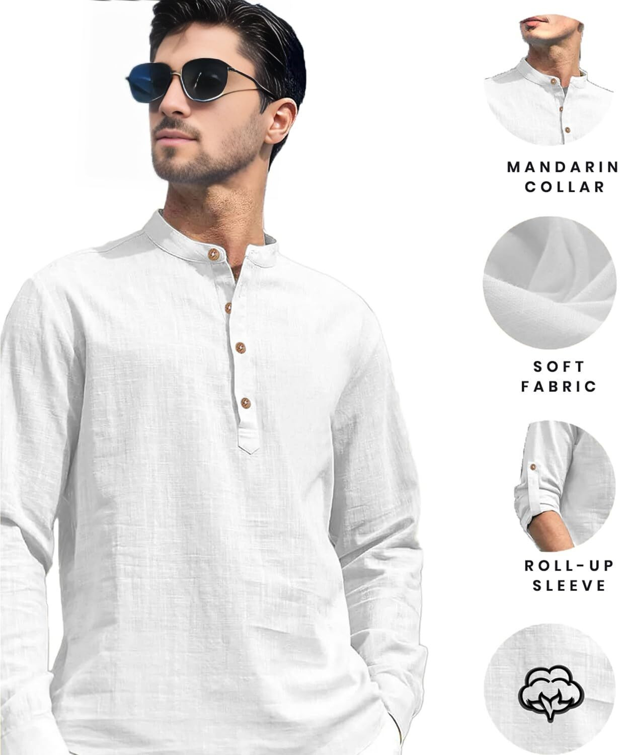 Image of Yugnik Men Solid Straight Kurta