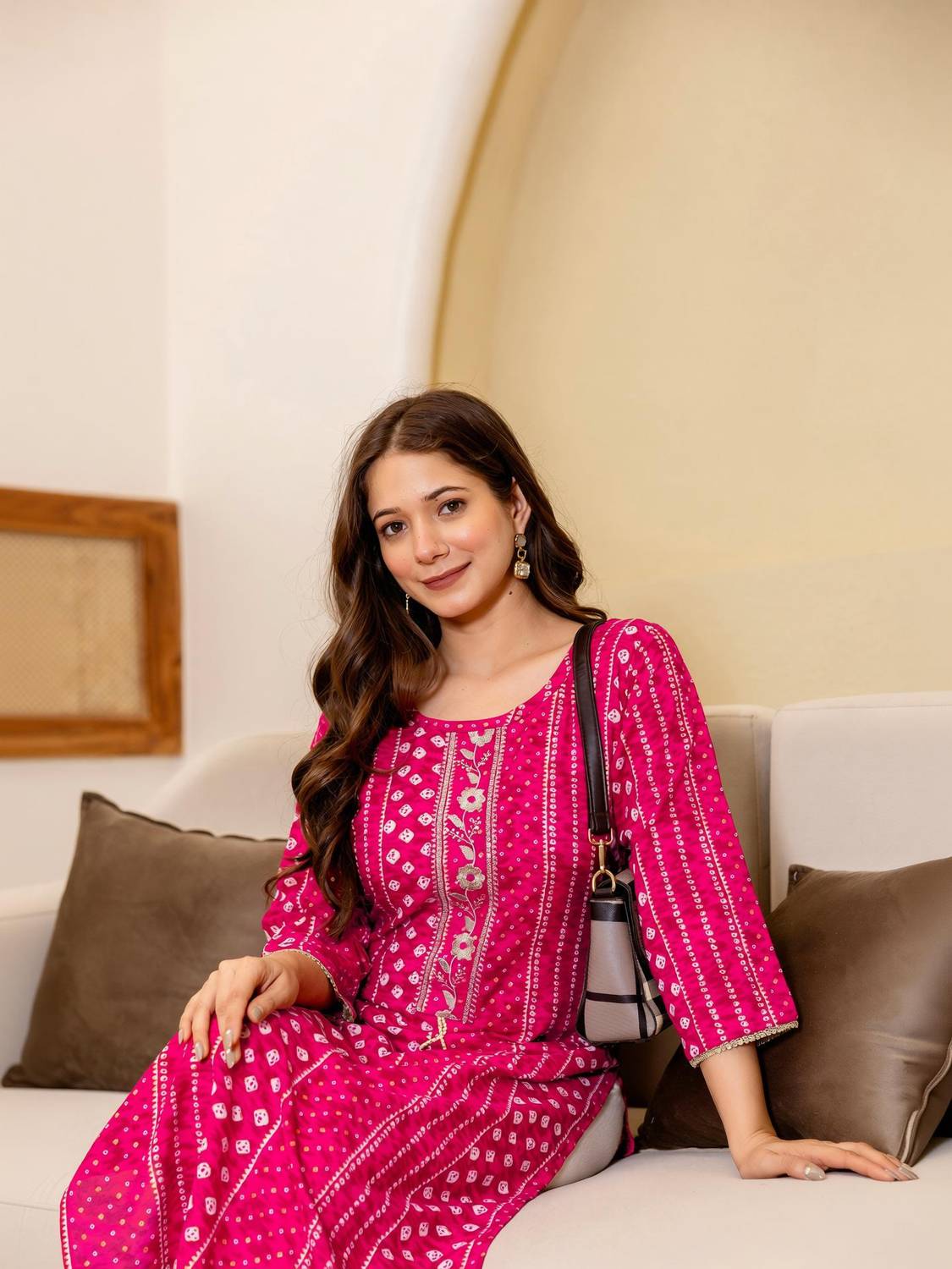 Anmi Embroidered Women Straight Kurta