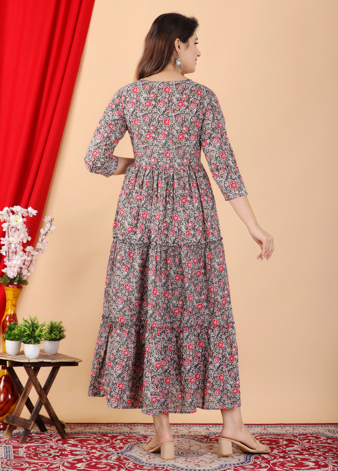Image of Most Women Printed Flared Kurta