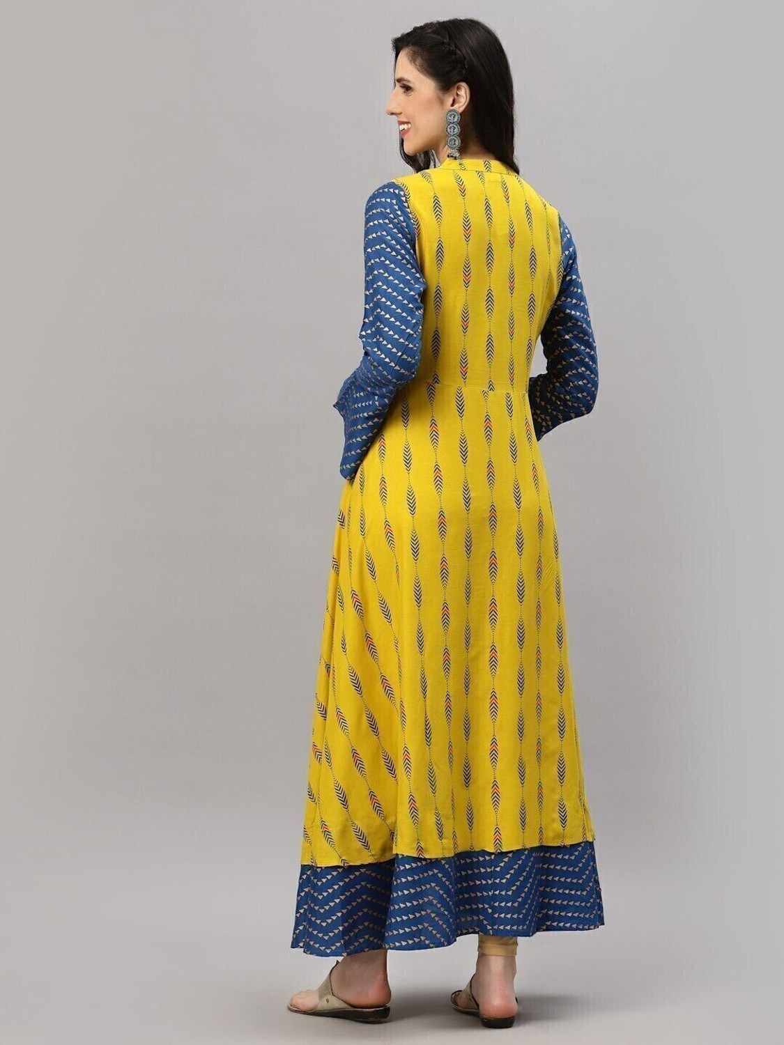 Image of Yash Gallery Women Embroidered Anarkali Kurta
