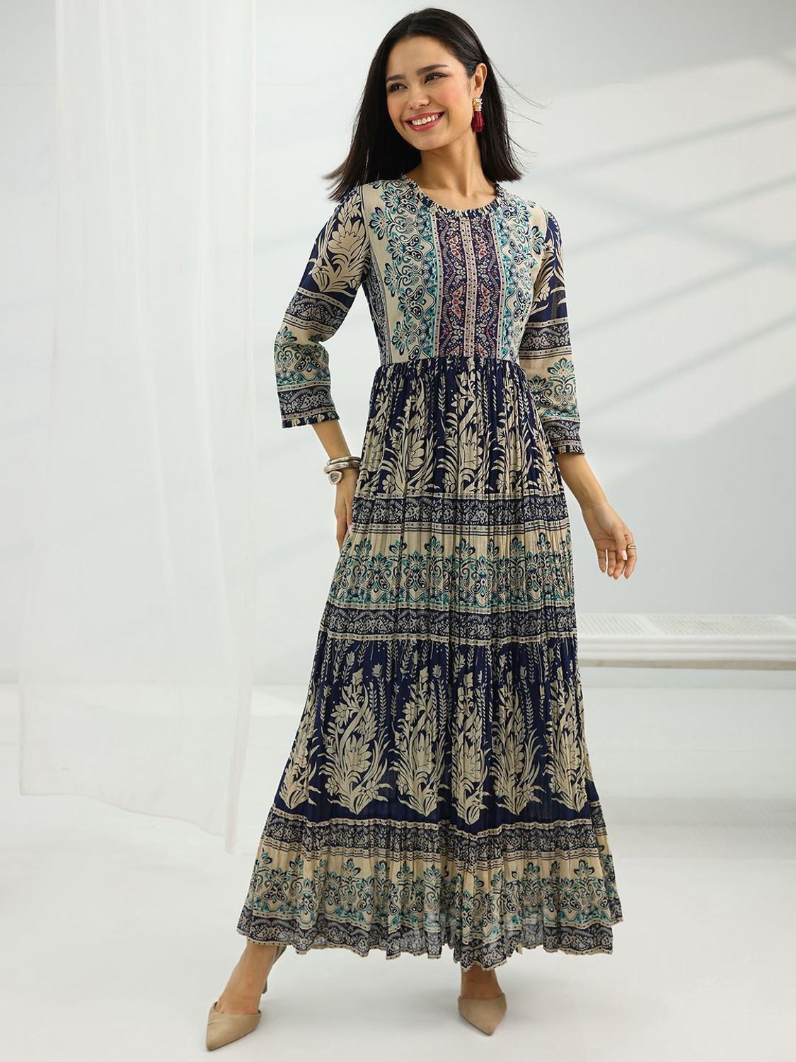 Image of LIBAS Women Printed A-line Kurta