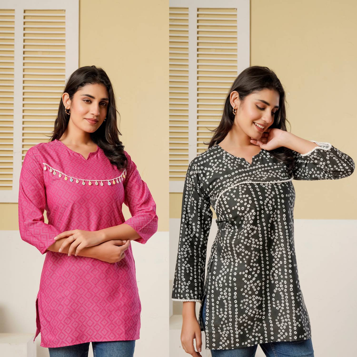 Bakhsh Women Printed Straight Kurta