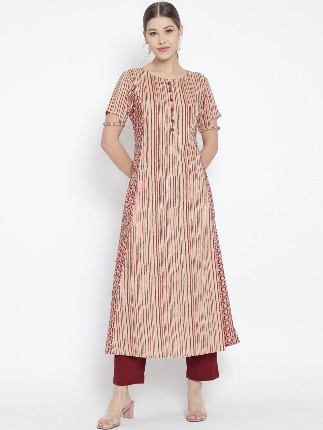 IKRASS Women Printed Anarkali Kurta