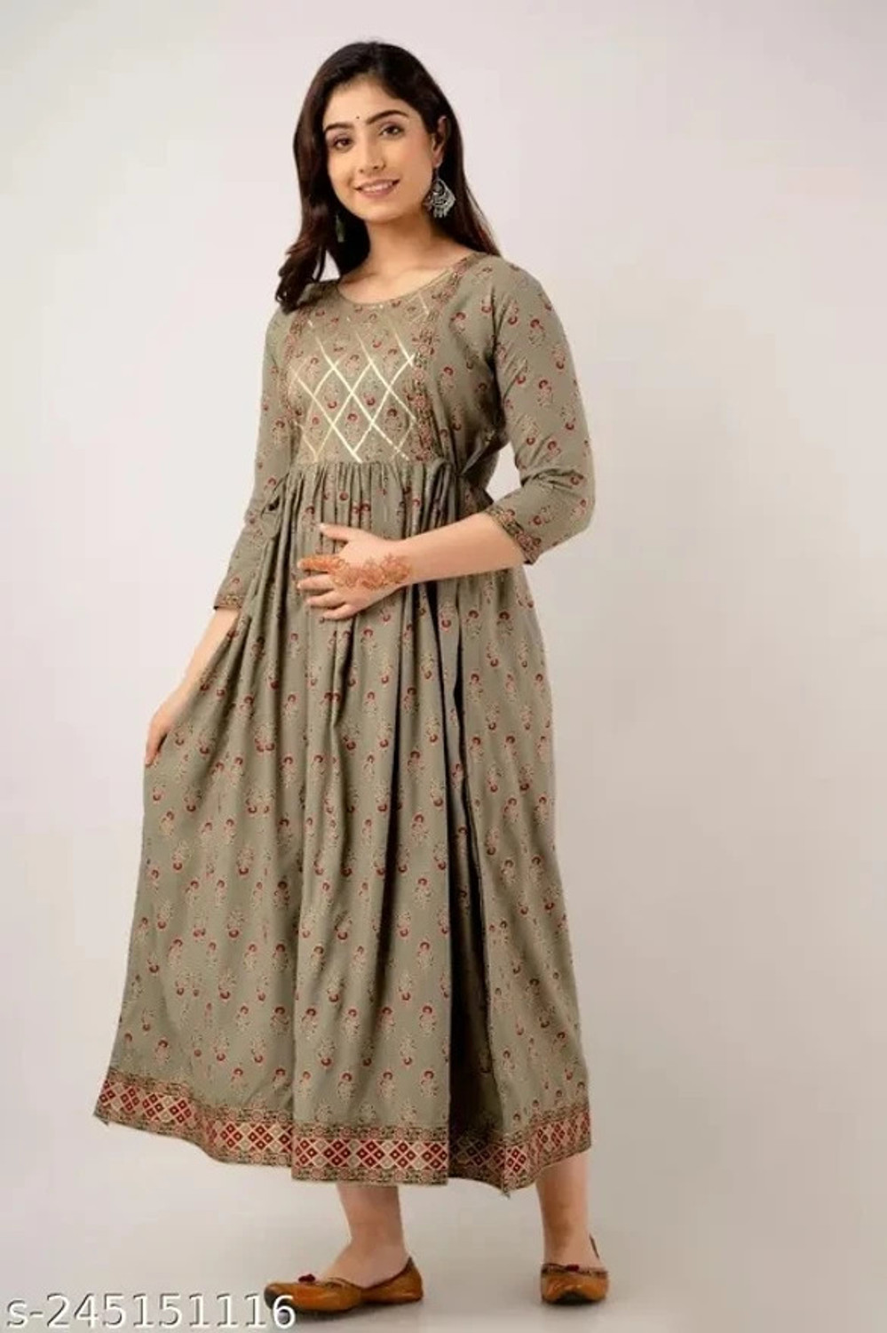 Image of Tropwear Women Printed Anarkali Kurta