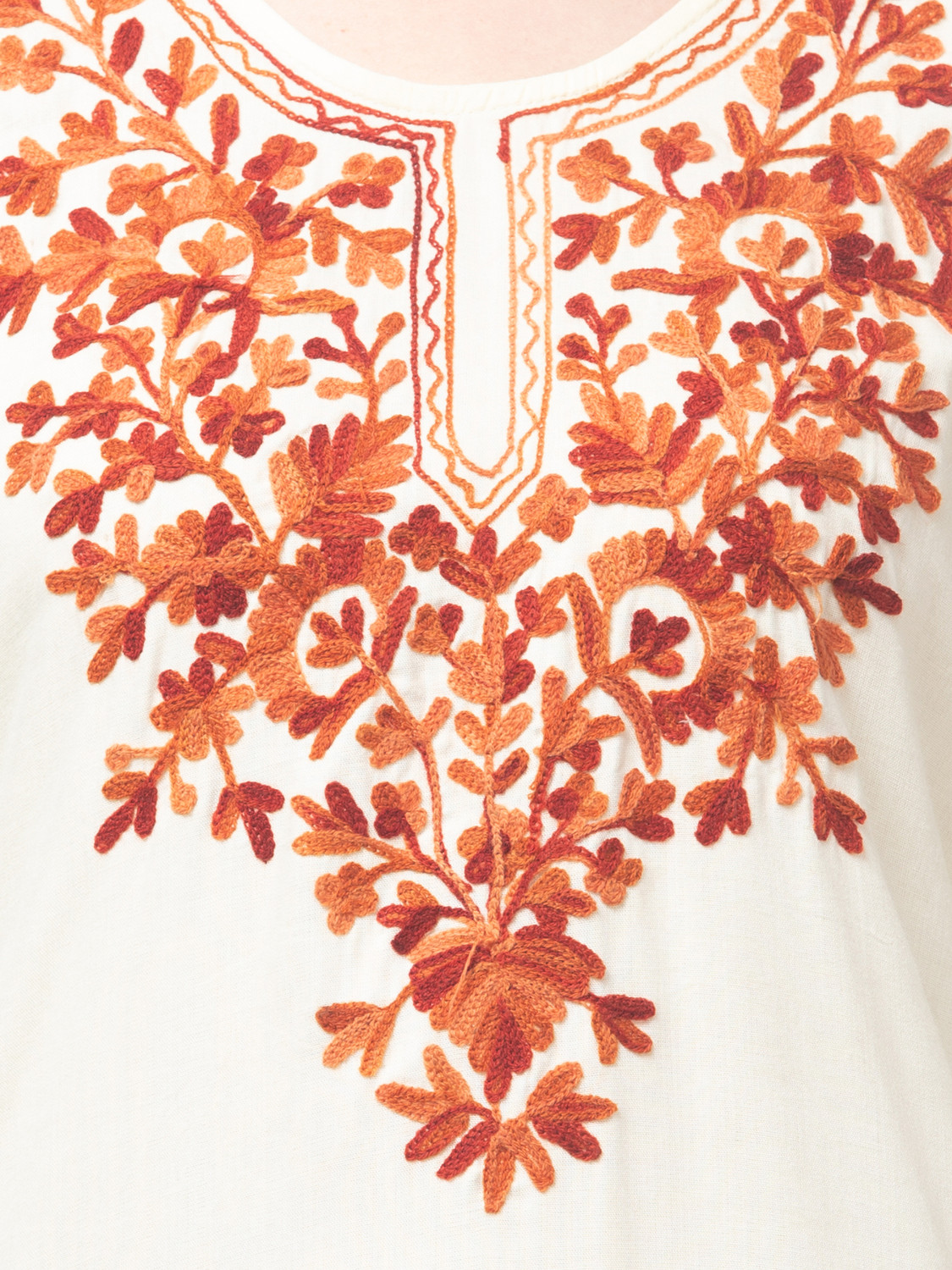 Image of FamBee Women Embroidered Straight Kurta