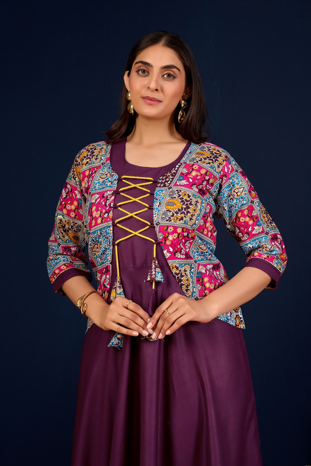 Image of meesorra Women Printed Anarkali Kurta