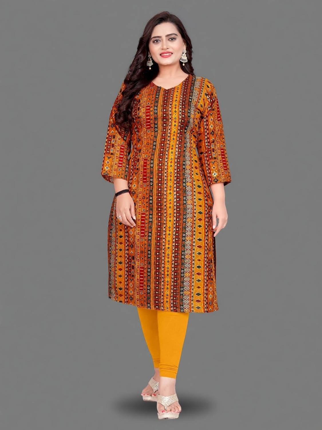 Amthi Women Printed Straight Kurta