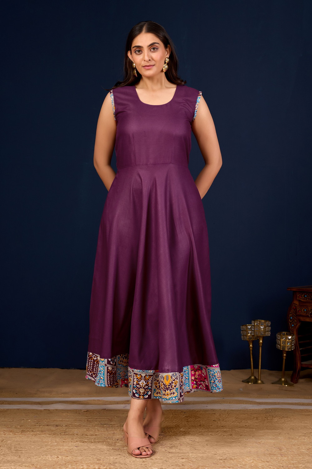 Image of meesorra Women Printed Anarkali Kurta