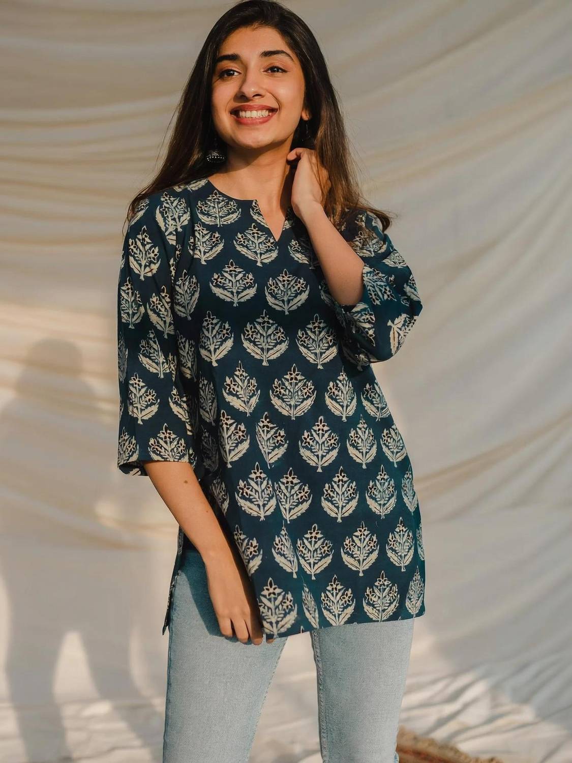 BonaBerry Women Printed Straight Kurta