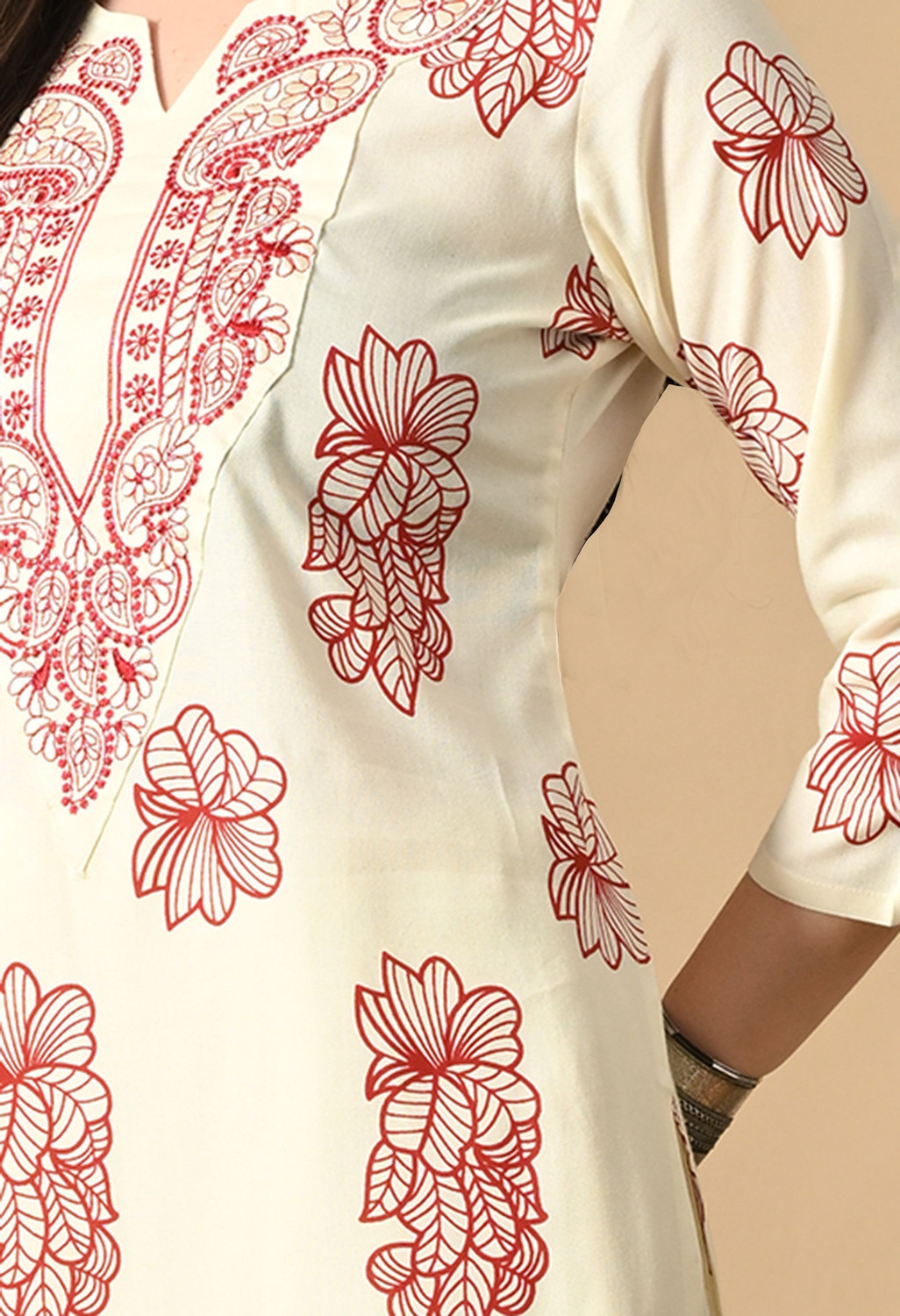 Image of Koito Women Embroidered Straight Kurta