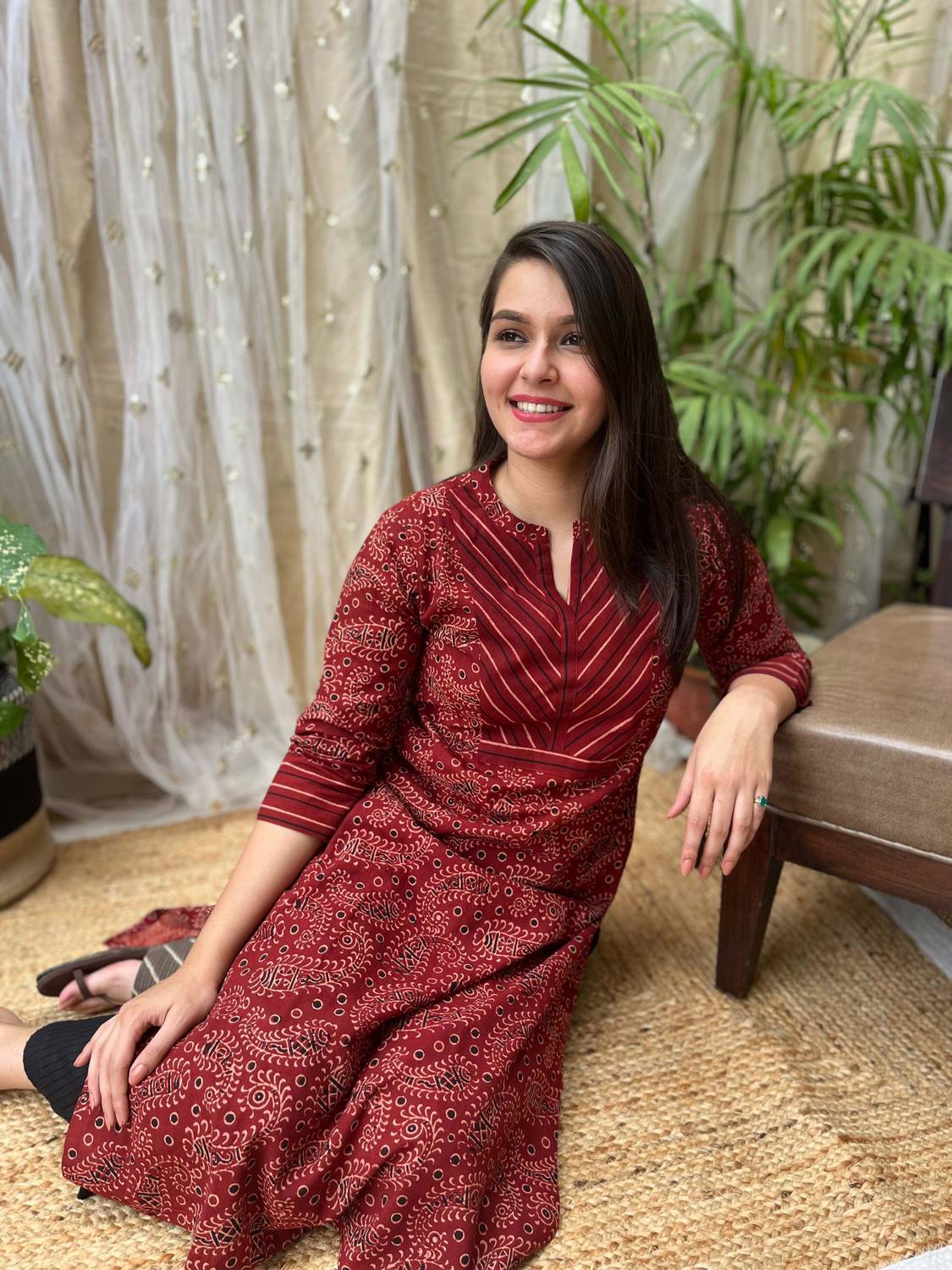 Fyunl Women Printed Straight Kurta