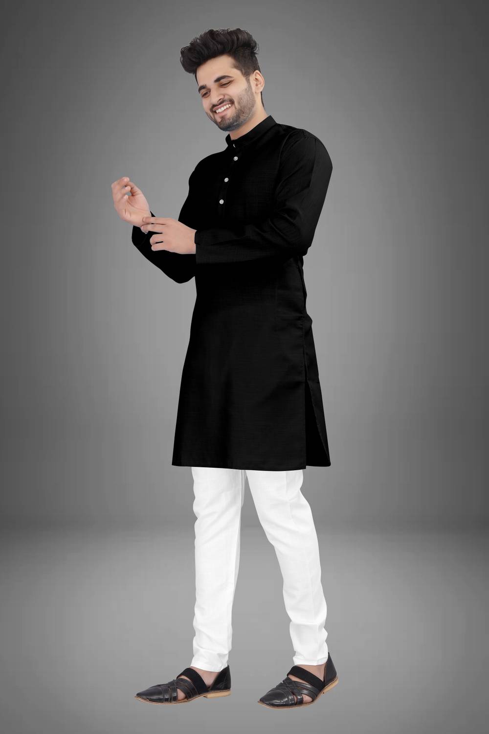 Yansh Creation Men Kurta Pyjama Set