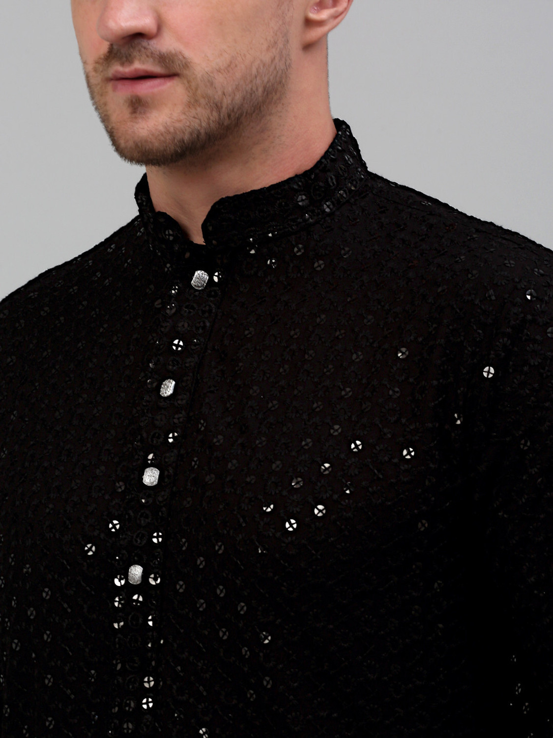 Image of Jompers Men Solid Straight Kurta