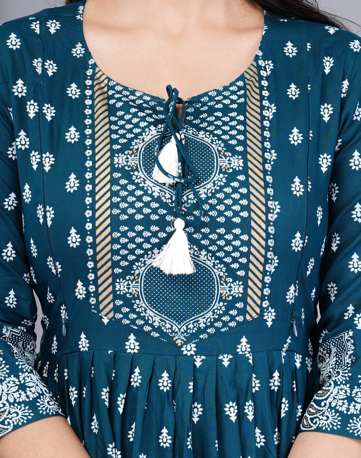 Image of Vorcia Febtex Women Printed Anarkali Kurta