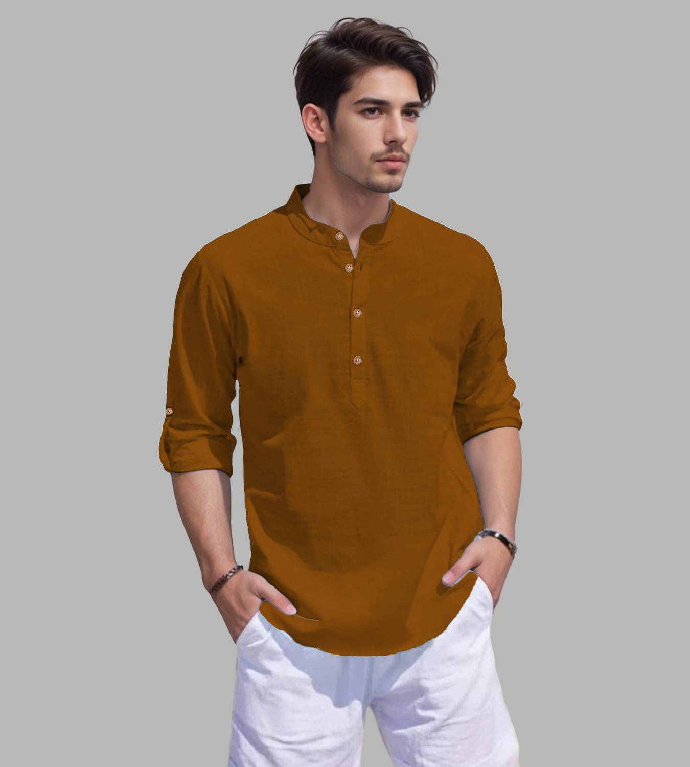 Vida Loca Men Solid Straight Kurta