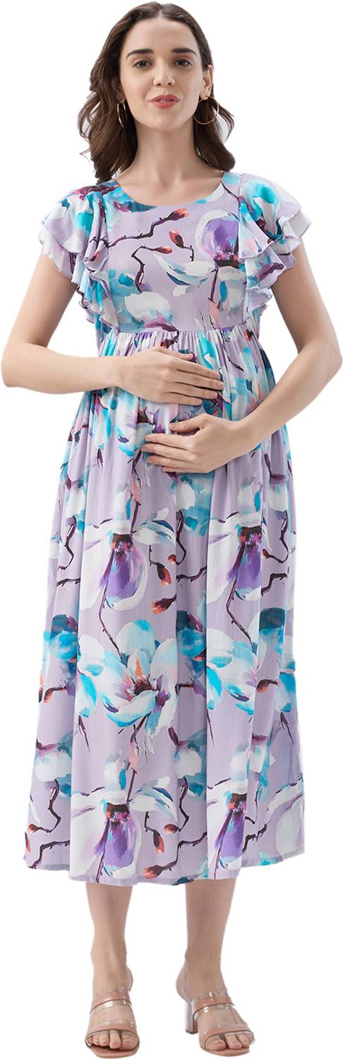 AV2 Women Floral Print A-line Kurta
