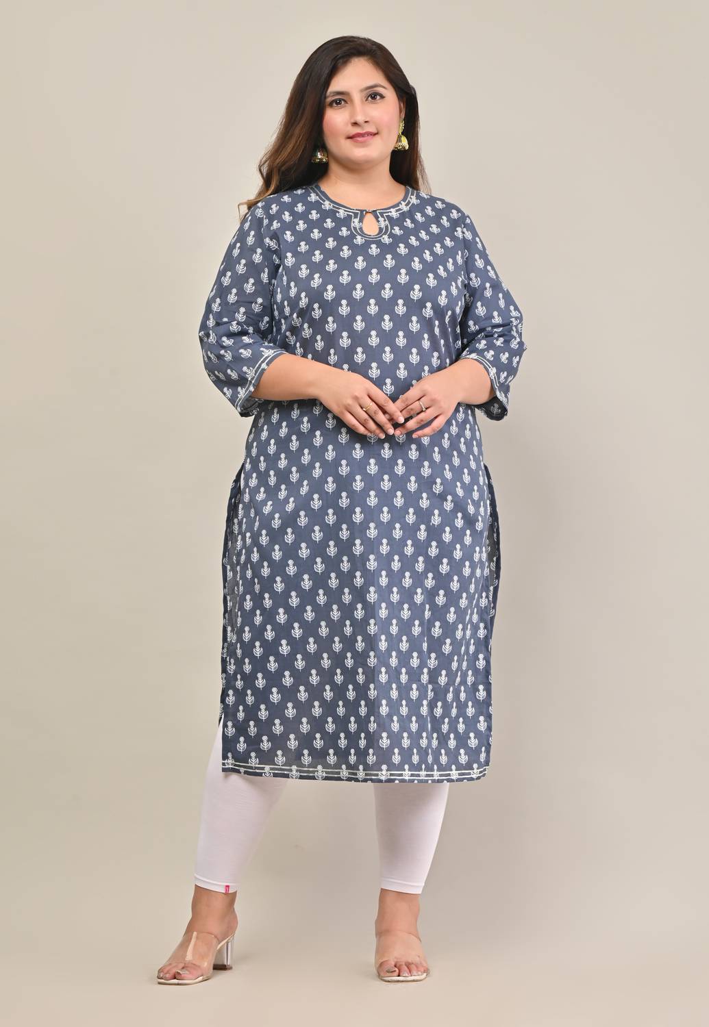 Swasti Women Printed Pure Cotton Straight Kurta (Multicolor)