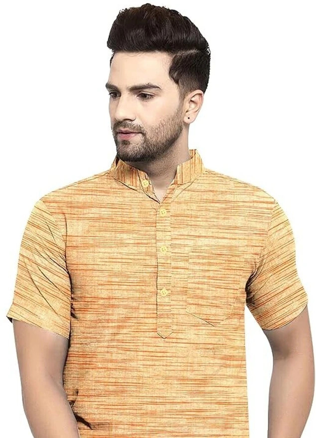 Image of Aaryavar Men Printed Straight Kurta