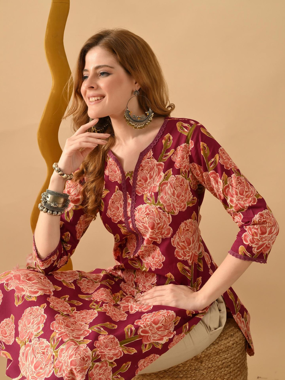 Image of PHYSIL Women Printed Straight Kurta