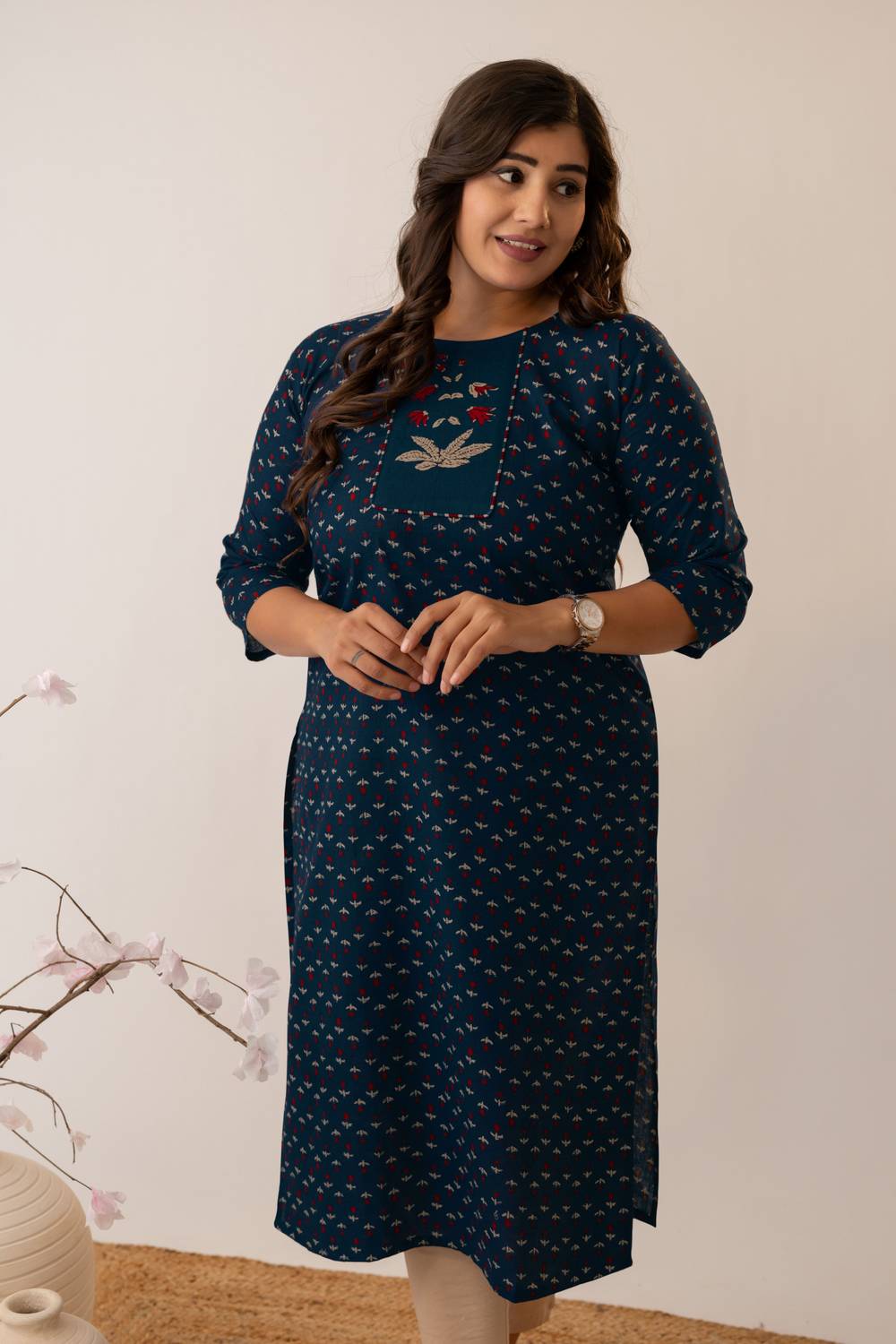 Amthi Women Printed Straight Kurta