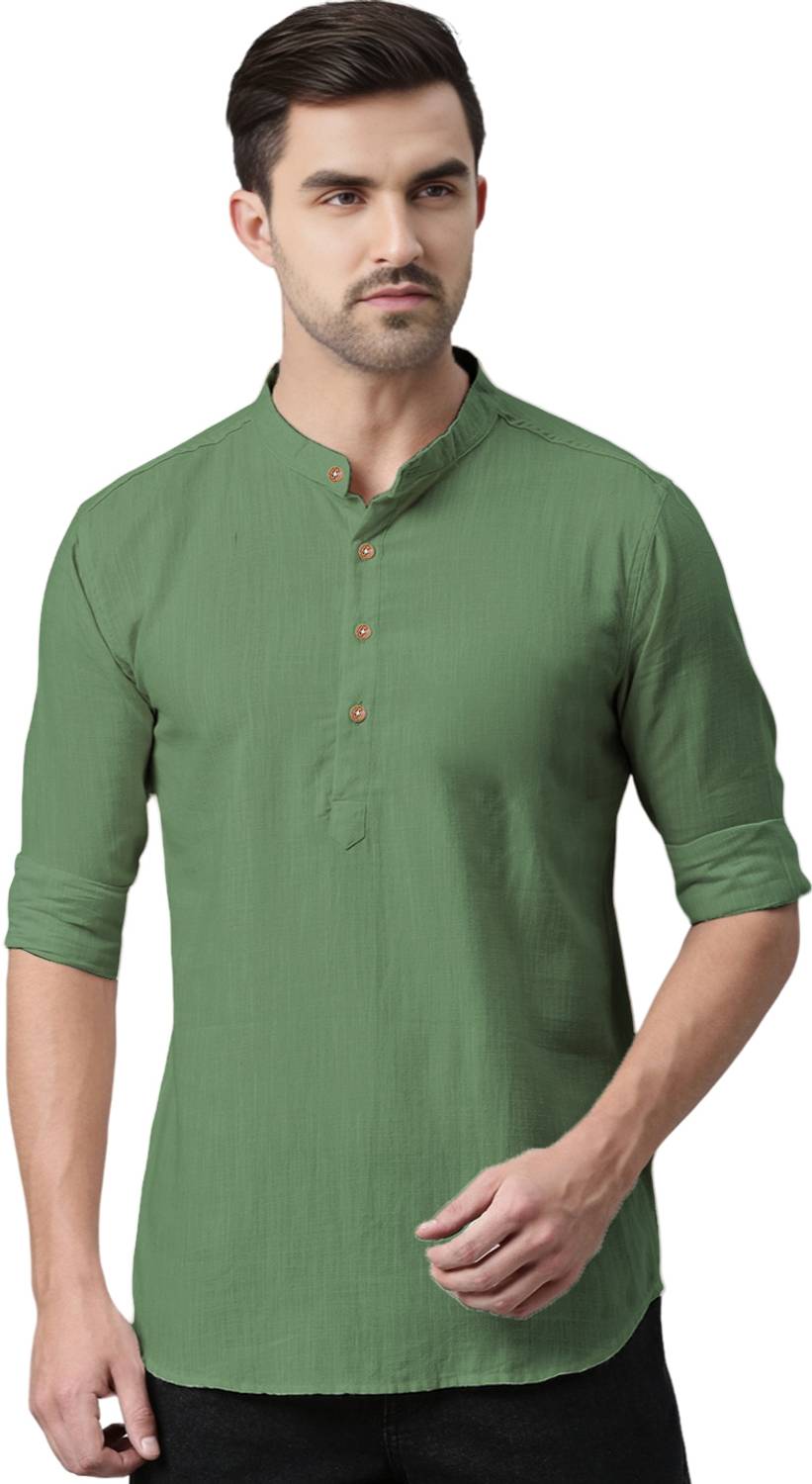 Vida Loca Men Solid Straight Kurta