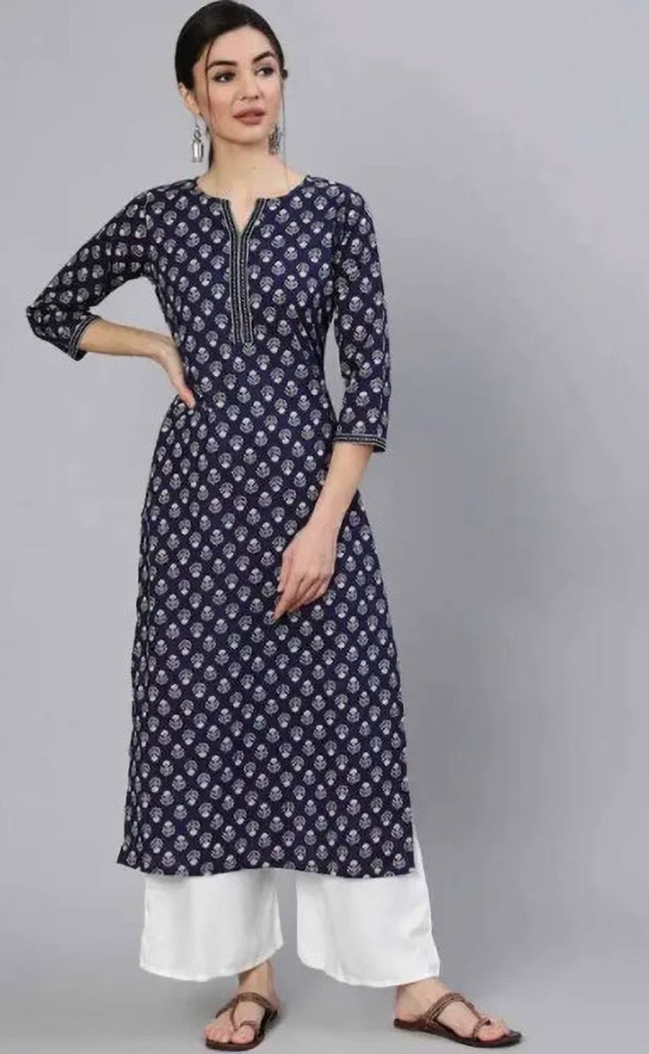 abcdi Women Printed Straight Kurta