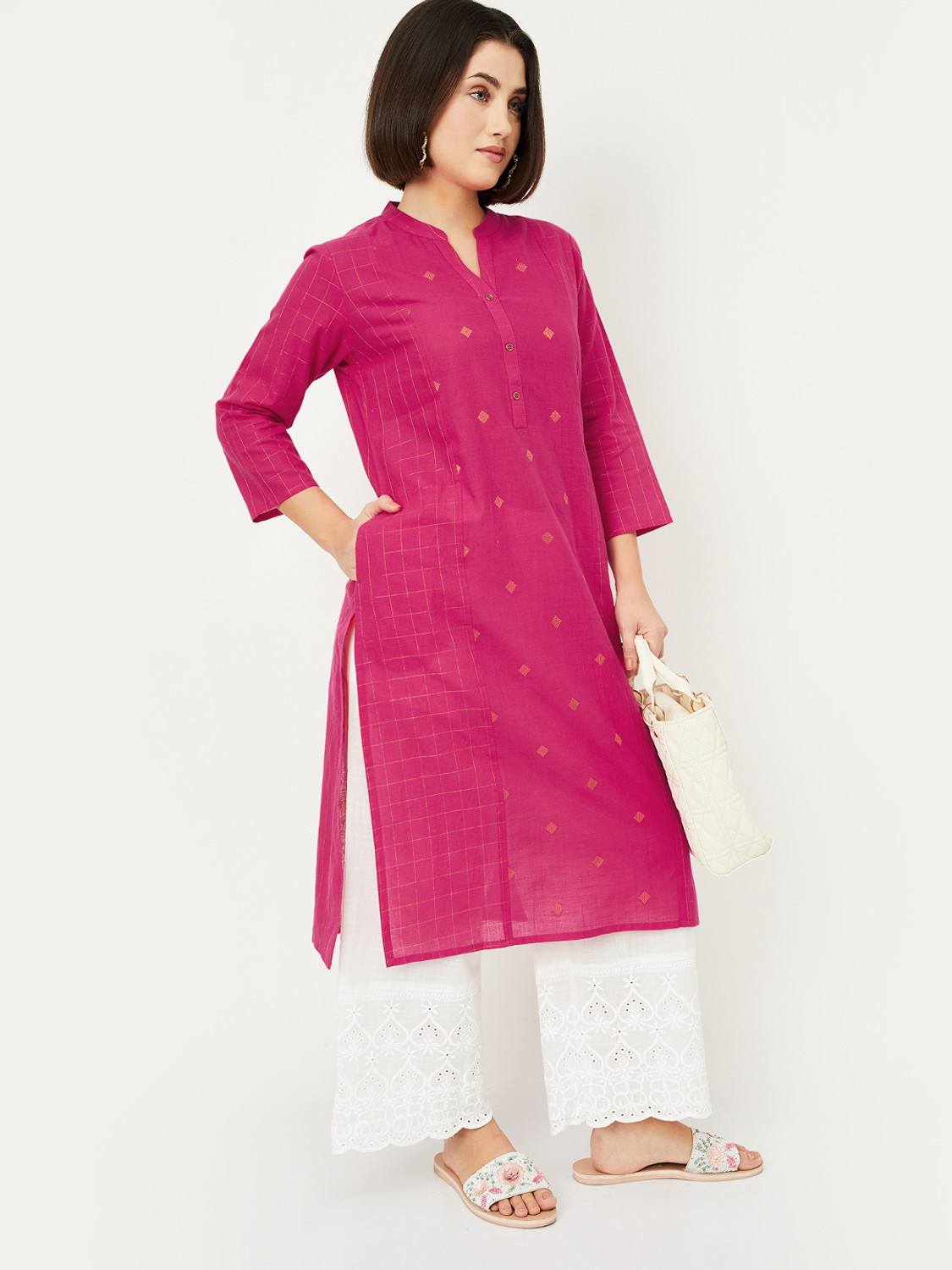 Image of MAX Women Printed Straight Kurta