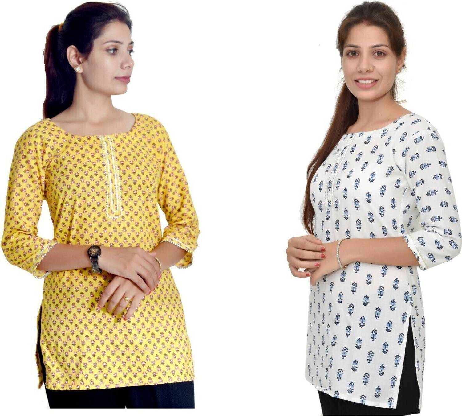 BR MANUFACTURER Women Printed Straight Kurta