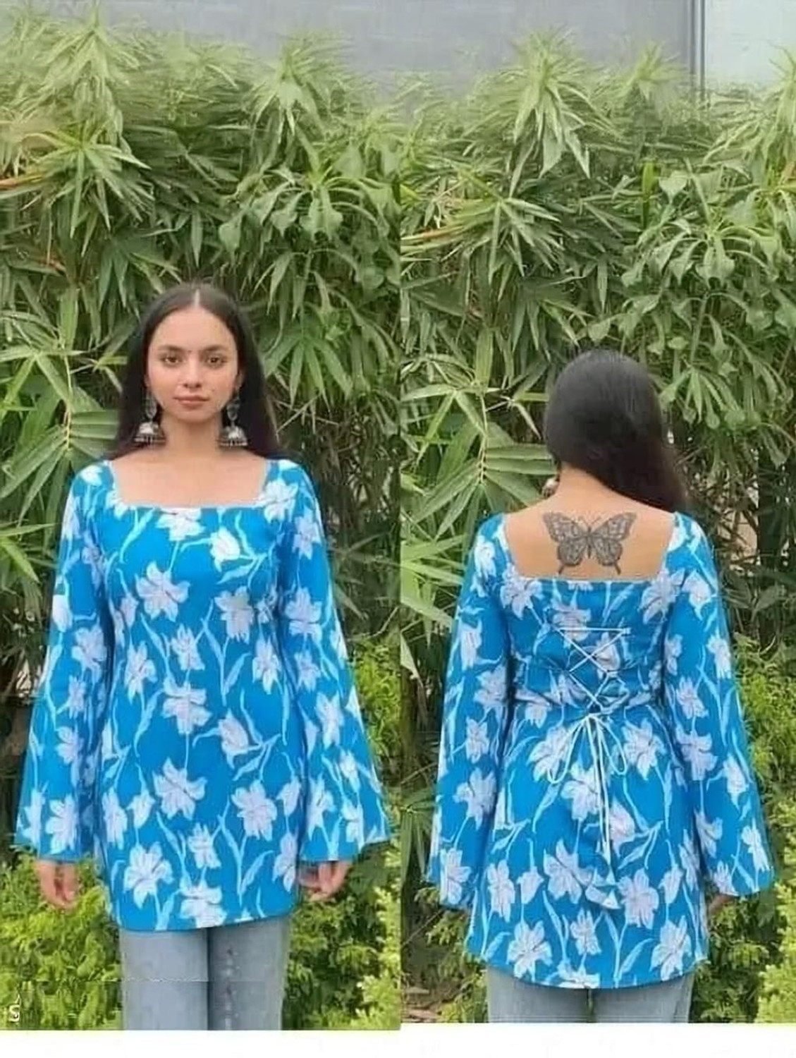 Image of Mayra Women Floral Print, Printed Straight Kurta