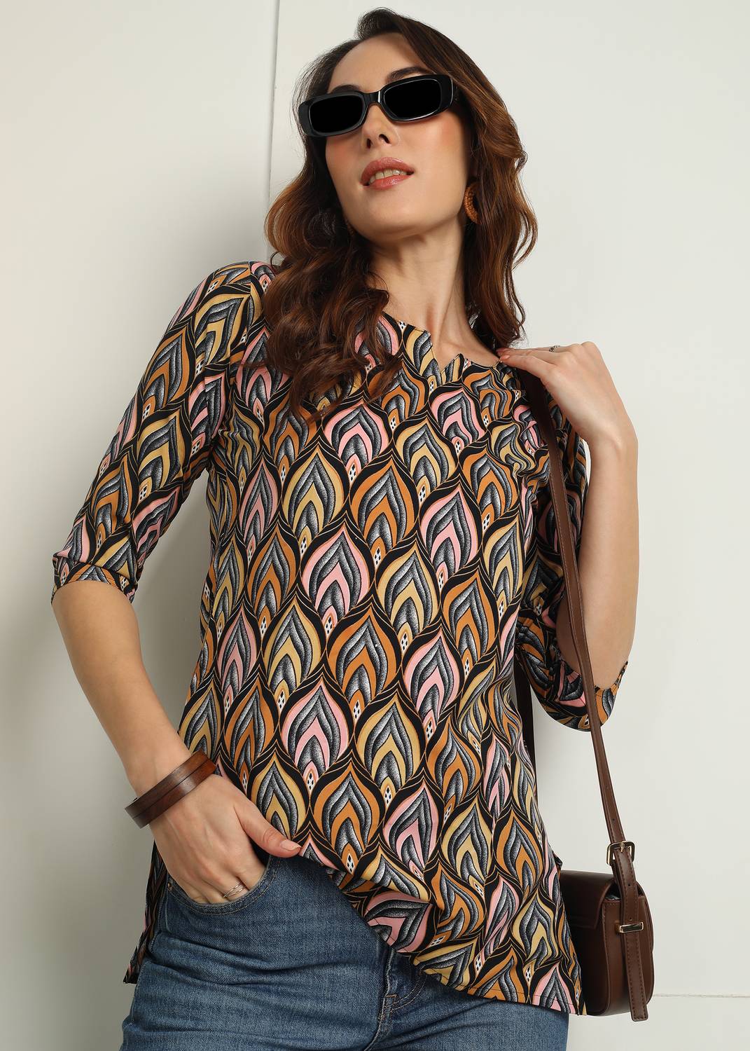 AARAGANA Women Printed Straight Kurta