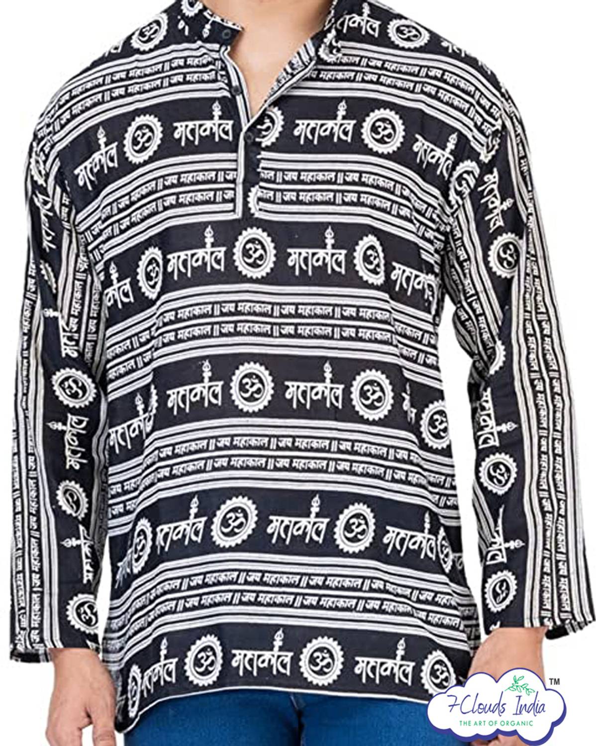 7 CLOUDS INDIA Men Printed Straight Kurta