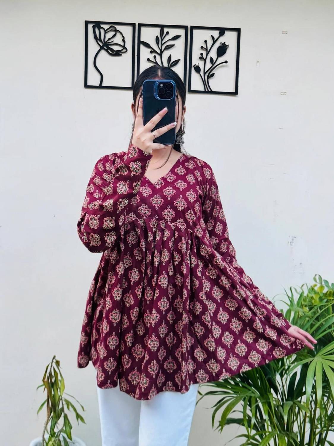 BRAHMASTRA Women Printed Flared Kurta
