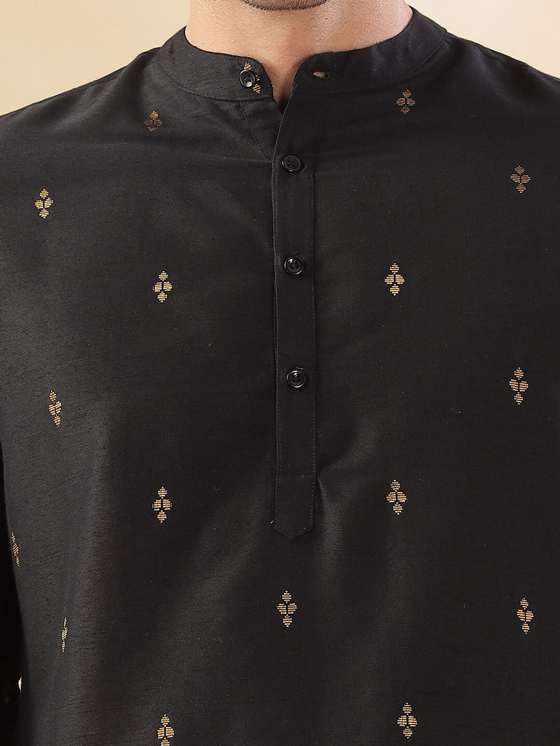 Image of ANOUK Men Woven Design Straight Kurta