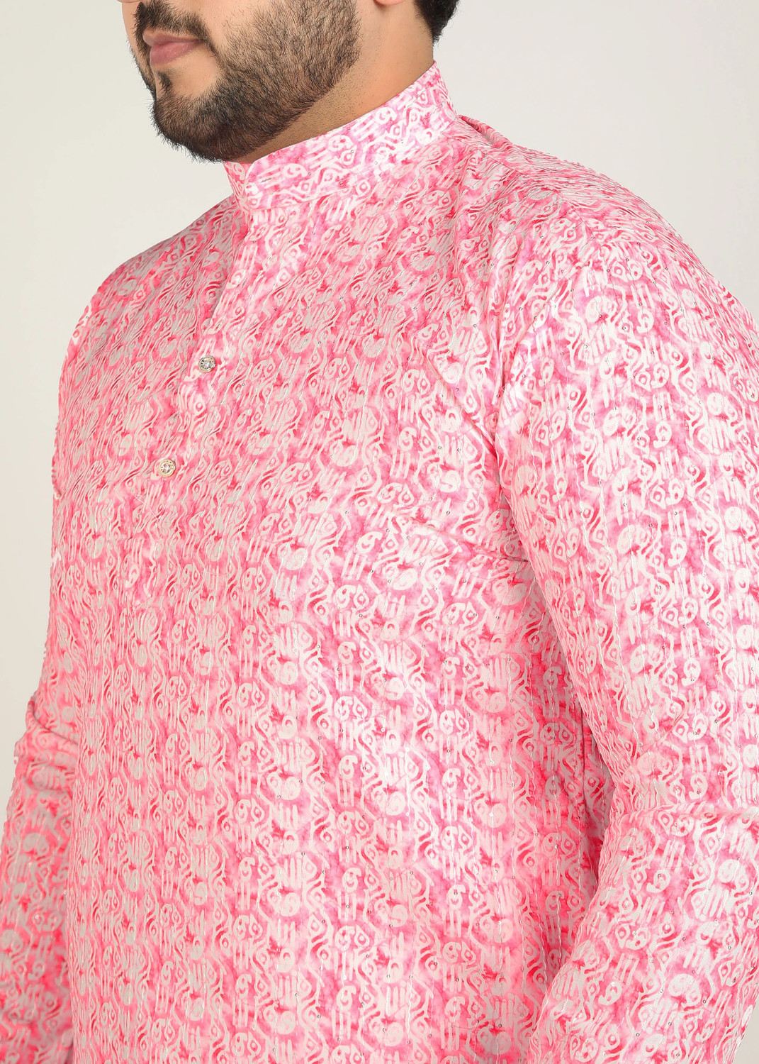 Image of METRONAUT PLUS Men Printed Straight Kurta