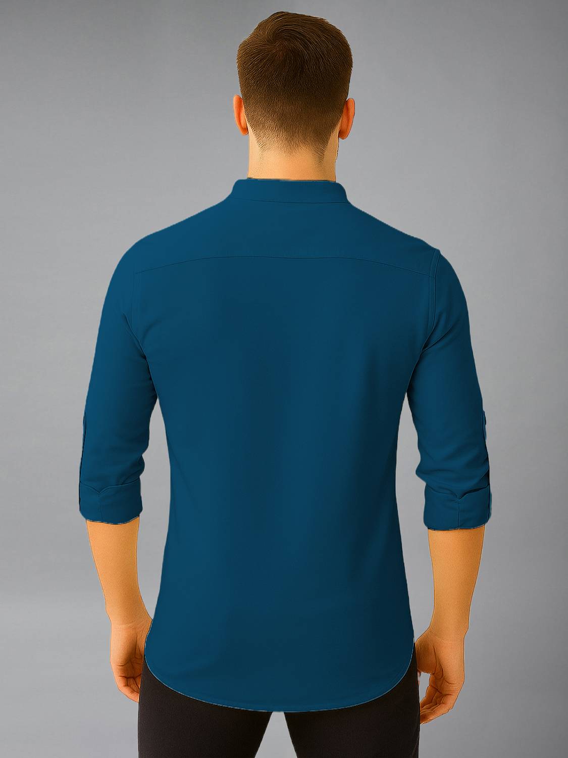 Vida Loca Men Blue Straight Kurta - Image 2